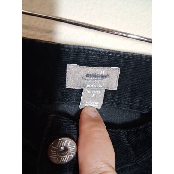 J. Jill Corduroy Pants Retro Y2K 90s Business Casual Boot Cut Black Women Size 8 - Picture 6 of 6